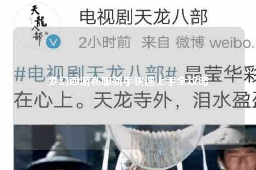 梦幻西游私服新手快速上手全攻略