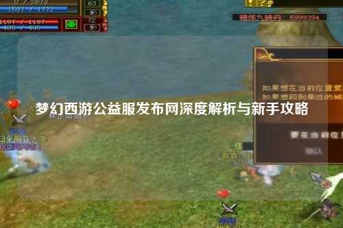 梦幻西游公益服发布网深度解析与新手攻略