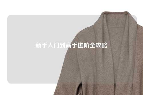 新手入门到高手进阶全攻略