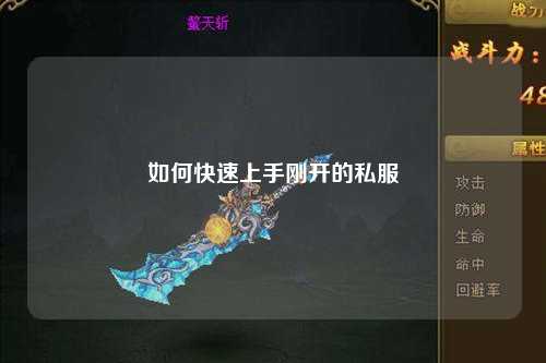 如何快速上手刚开的私服