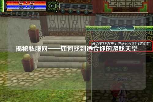 揭秘私服网——如何找到适合你的游戏天堂