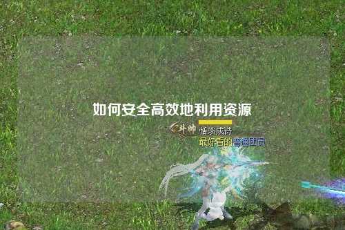 如何安全高效地利用资源