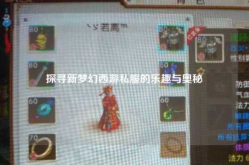 探寻新梦幻西游私服的乐趣与奥秘