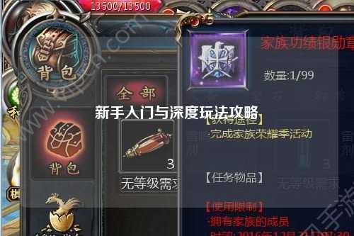 新手入门与深度玩法攻略