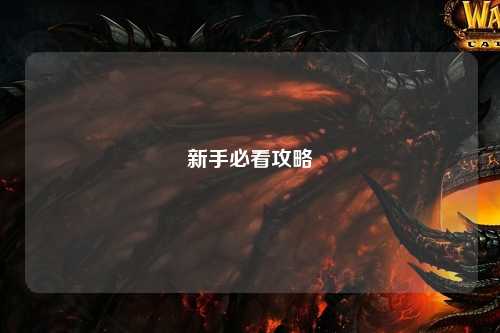 新手必看攻略