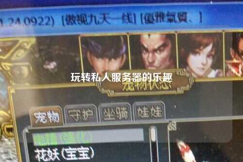 玩转私人服务器的乐趣