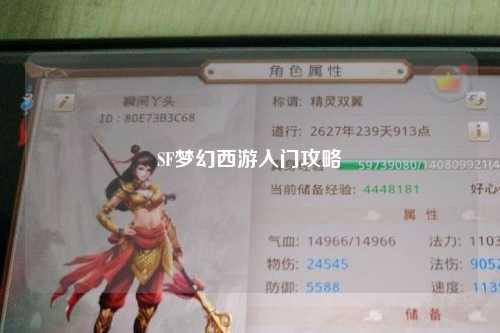 SF梦幻西游入门攻略