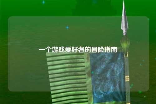 一个游戏爱好者的冒险指南