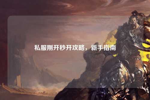 私服刚开秒开攻略，新手指南