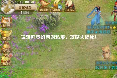 玩转好梦幻西游私服，攻略大揭秘！